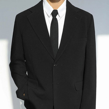 Униформа с имитация на коприна в черен цвят, предварително завързана вратовръзка за врата за полицейска сигурност, сватба, мъже, жени, мързелива вратовръзка 45-51 см