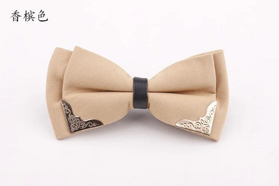 Meeste soliidne mustvalge kikilipsud pidulik kleit pulmakikipüksid meestele naistele vaba aeg metallbling liblikas kikilips bankett kraat