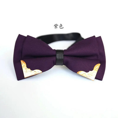 Meeste soliidne mustvalge kikilipsud pidulik kleit pulmakikipüksid meestele naistele vaba aeg metallbling liblikas kikilips bankett kraat