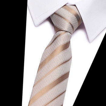 Класически вратовръзки 7,5 см за мъжки вратовръзки Луксозни раирани карирани вратовръзки за мъжки костюм Вратовръзки за сватбени партита