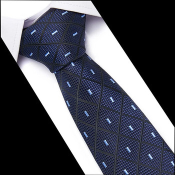 Класически вратовръзки 7,5 см за мъжки вратовръзки Луксозни раирани карирани вратовръзки за мъжки костюм Вратовръзки за сватбени партита