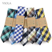 Κλασική ζακάρ καρό ριγέ γραβάτα 6 εκ. Πολυεστερικό μπλε ανδρική λεπτή γραβάτα Skinny σμόκιν πουκάμισο Cravat Δώρο για άνδρες Αξεσουάρ