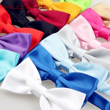 HUISHI Blue Pink Gentleman Man Bowtie Регулируем смокинг Нова папийонка Вратовръзка Модна папийонка Бизнес сватбена мъжка риза