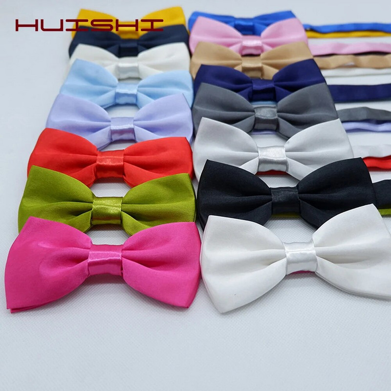 HUISHI zili rozā džentlmeņu vīrieša tauriņš regulējams smokings jaunums tauriņš kaklasaite modes tauriņš biznesa kāzu vīriešu kleitas krekls