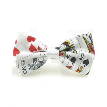 Παπιγιόν για άντρες Μόδα κάρτα παιχνιδιού/πόκερ Κόκκινο μαύρο σμόκιν Φόρεμα παπιγιόν Επίσημο δώρο Γαμήλια πουκάμισα Cravat Drop Shipping