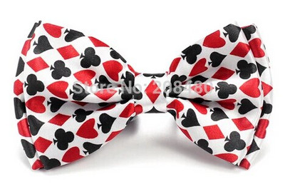 Taurītes vīriešiem Modes spēļu kārts/pokers sarkana, melna smokinga kleita taurīte ballīte, svinīga dāvana kāzu krekli Cravat Drop Shipping