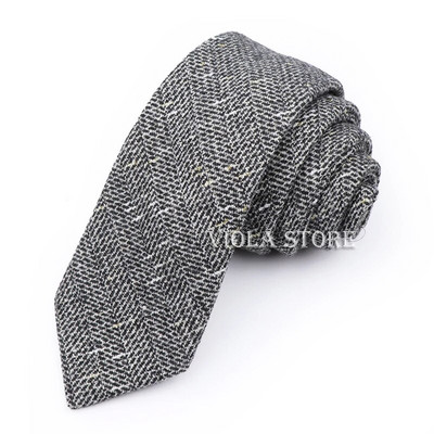 Klasisks tops 50% vilnas mīksta kaklasaite 7 cm brūna pelēka vīriešu svītraina rūtaina kašmira kaklasaite kāzu smokings uzvalks ballītei Cravat dāvanu aksesuārs