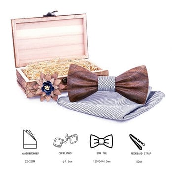 2019 Дървена дървена папийонка camisas mujer Floral Bowtie modis gravata tie вратовръзки за мъже cravate homme noeud papillon chemise femme