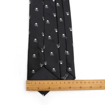 Вратовръзки с череп за мъже Нови ежедневни тънки класически полиестерни вратовръзки Модна мъжка вратовръзка за сватба Хелоуин парти Мъжка вратовръзка Яке