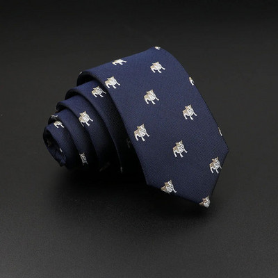 Jauna dizaina dzīvnieku kaklasaite vīriešiem Poliestera austa kaklasaite mārīte suns dinozaurs haizivs žakarda modes ballīte kāzu gravata kaklasaite
