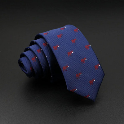 Jauna dizaina dzīvnieku kaklasaite vīriešiem Poliestera austa kaklasaite mārīte suns dinozaurs haizivs žakarda modes ballīte kāzu gravata kaklasaite