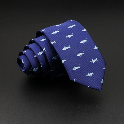 Jauna dizaina dzīvnieku kaklasaite vīriešiem Poliestera austa kaklasaite mārīte suns dinozaurs haizivs žakarda modes ballīte kāzu gravata kaklasaite