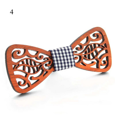 Modes koka tauriņš vīriešiem Unisex dobi grebti retro koka kaklasaites regulējama siksniņa vintage tauriņš Gravata Corbatas