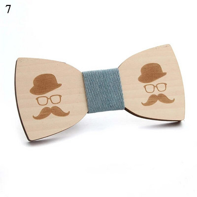 Modes koka tauriņš vīriešiem Unisex dobi grebti retro koka kaklasaites regulējama siksniņa vintage tauriņš Gravata Corbatas