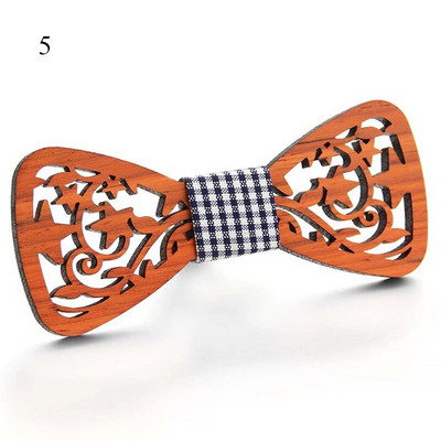 Modes koka tauriņš vīriešiem Unisex dobi grebti retro koka kaklasaites regulējama siksniņa vintage tauriņš Gravata Corbatas