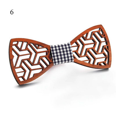 Modes koka tauriņš vīriešiem Unisex dobi grebti retro koka kaklasaites regulējama siksniņa vintage tauriņš Gravata Corbatas