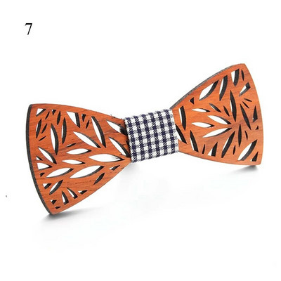 Modes koka tauriņš vīriešiem Unisex dobi grebti retro koka kaklasaites regulējama siksniņa vintage tauriņš Gravata Corbatas