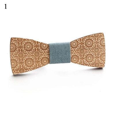 Modes koka tauriņš vīriešiem Unisex dobi grebti retro koka kaklasaites regulējama siksniņa vintage tauriņš Gravata Corbatas