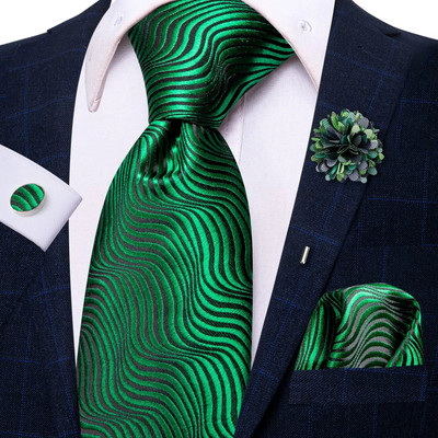 25 krāsu kaklasaites vīriešiem Luksusa 8,5 cm plata zīda kāzu kaklasaite kabatas kvadrātveida aproču pogas ar piespraudi Dāvana vīriešiem Hi-Tie dizainers