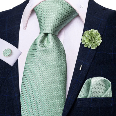 25 krāsu kaklasaites vīriešiem Luksusa 8,5 cm plata zīda kāzu kaklasaite kabatas kvadrātveida aproču pogas ar piespraudi Dāvana vīriešiem Hi-Tie dizainers