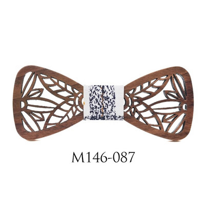 Jaunums Dobas Koka Taurītes Vīriešu Kāzu Uzvalki Koka Tauriņš Tauriņa formas lapas Bowknots Gravatas Slim Cravat