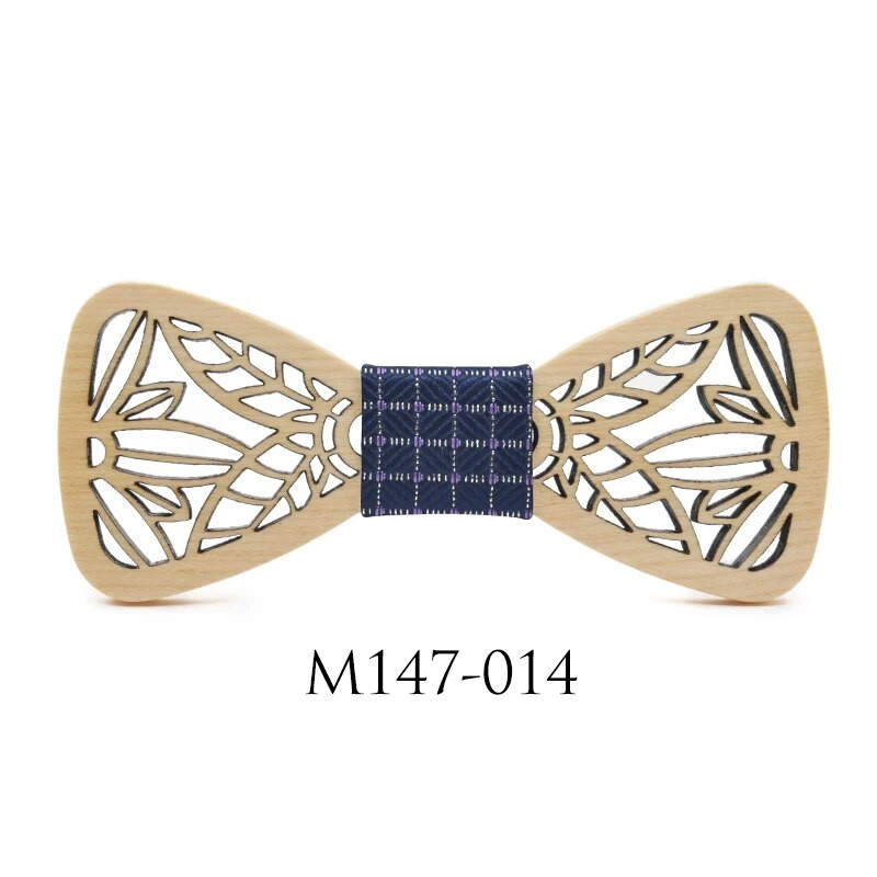 Jaunums Dobas Koka Taurītes Vīriešu Kāzu Uzvalki Koka Tauriņš Tauriņa formas lapas Bowknots Gravatas Slim Cravat