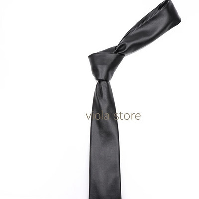 Klasisks bēšs zelts rozā zils vintage brūns zaļš masīvs PU ādas kaklasaite 5,5 cm šaura kāzu ballīte dāvana vīriešiem sievietēm Sievietēm Cravat aksesuārs