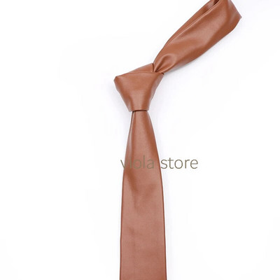 Klasisks bēšs zelts rozā zils vintage brūns zaļš masīvs PU ādas kaklasaite 5,5 cm šaura kāzu ballīte dāvana vīriešiem sievietēm Sievietēm Cravat aksesuārs