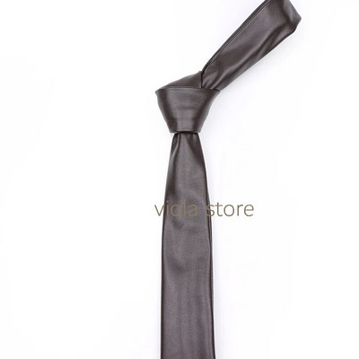 Klasisks bēšs zelts rozā zils vintage brūns zaļš masīvs PU ādas kaklasaite 5,5 cm šaura kāzu ballīte dāvana vīriešiem sievietēm Sievietēm Cravat aksesuārs