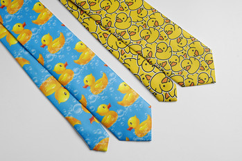 Нова анимационна вратовръзка с жълта патица 8 см широка полиестерна риза Аксесоари за костюм Мъже, Дами, вратовръзки, шоу, парти, сватба, забавни вратовръзки, косплей