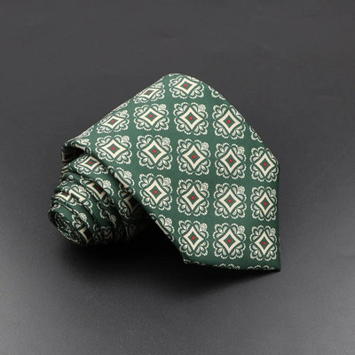 Pánska módna hodvábna kravata 7,5 cm mäkká novinka kravata modro-zelená oranžová farba kravaty pre mužov bodkovaný kvetinový motýlik svadobný obchodný darček