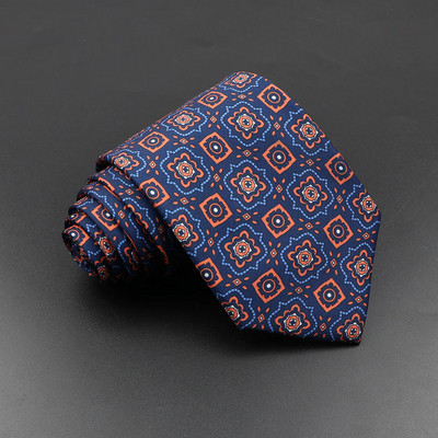 Pánska módna hodvábna kravata 7,5 cm mäkká novinka kravata modro-zelená oranžová farba kravaty pre mužov bodkovaný kvetinový motýlik svadobný obchodný darček