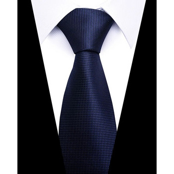 Ανδρική γραβάτα νεότερο σχέδιο Πολυτελές 7,5 εκ. Αξεσουάρ γραβάτα πουκάμισο Ριγέ σκούρο κόκκινο Πρωτοχρονιάτικο αντρικό