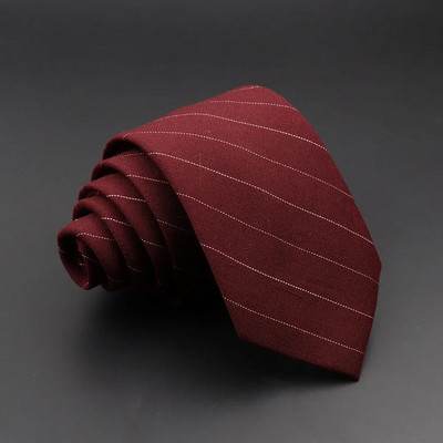 Oriģināla augstas kvalitātes svītraina kokvilnas kaklasaite šaura rūtainā masīvvilnas kaklasaite vīriešiem lietišķiem ballīšu uzvalkiem ballītēm, aksesuārs ar kravu