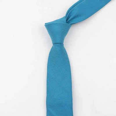 Jednobojna, mekana pamučna kravata, šarena 6 cm kravata, usko crveno plavo muško odijelo, poslovni smoking, svadbeni dar za muškarce, dodatak za kravate