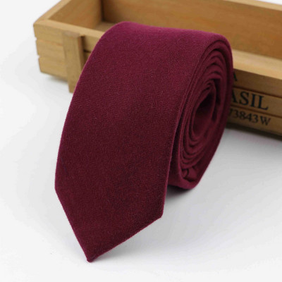 Jednobojna, mekana pamučna kravata, šarena 6 cm kravata, usko crveno plavo muško odijelo, poslovni smoking, svadbeni dar za muškarce, dodatak za kravate