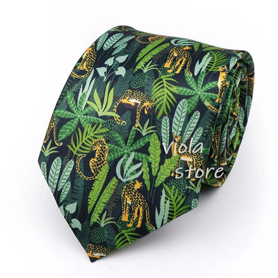 Funny CartoonPrint Burger Shark Drinker Skull Silk Touch Polyester 7.5cm Neckie Party Show Cravat Suit Men Wacky Gift Аксесоар