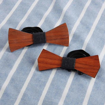 Vintage Ξύλινο παπιγιόν για άντρες Σκαλιστό ρετρό ξύλινο λαιμόκοψη ρυθμιζόμενο λουράκι Ξύλινο παπιγιόν Gravata Corbatas