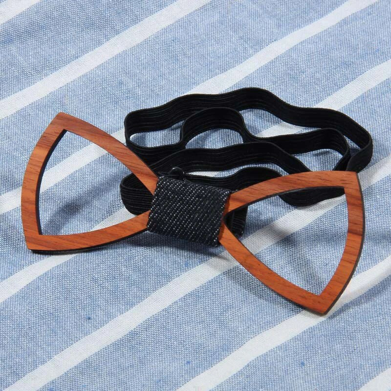 Vintage koka tauriņš vīriešiem Dobs, grebts retro koka kaklasaites Regulējama siksna koka tauriņš Gravata Corbatas