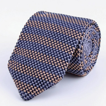 Ανδρική πλεκτή γραβάτα Leisure Τριγωνική ριγέ γραβάτα για ανδρική υφαντή γραβάτα Νέα κοκαλιάριστη βρετανική γραβάτα για πλέξιμο πάρτι