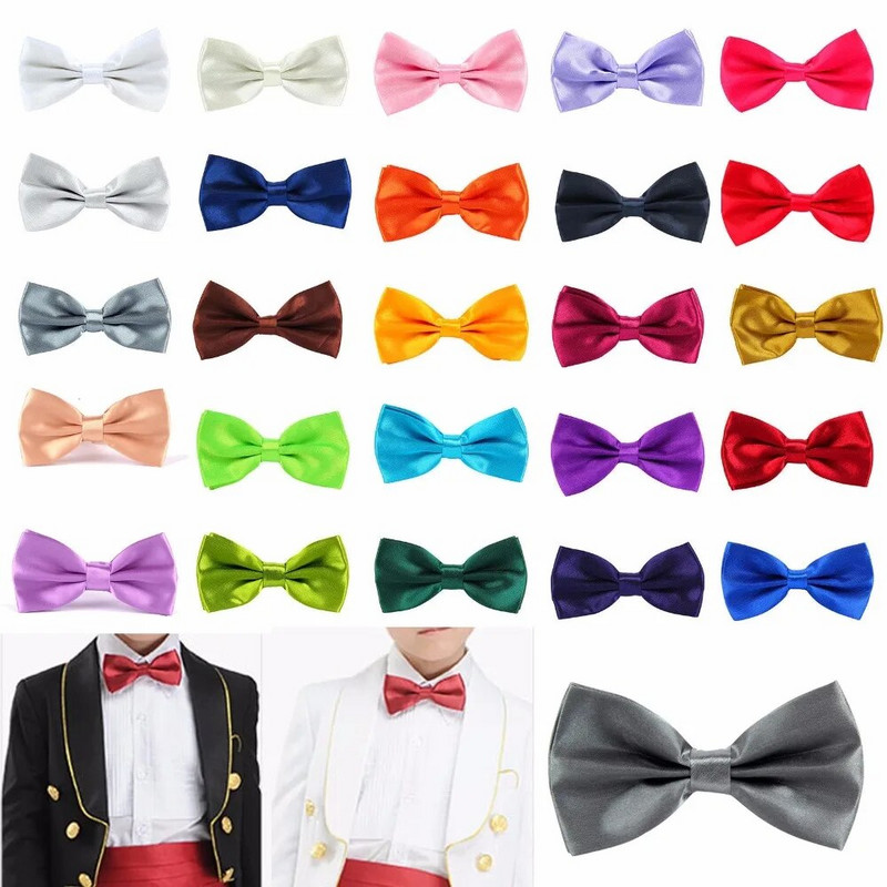 Klasikinės mados naujovės vyriški reguliuojami smokingo peteliškės kaklaraištis, formalus, formalus kaklaraištis berniuko verslo vestuvėms, vyriški marškinėliai