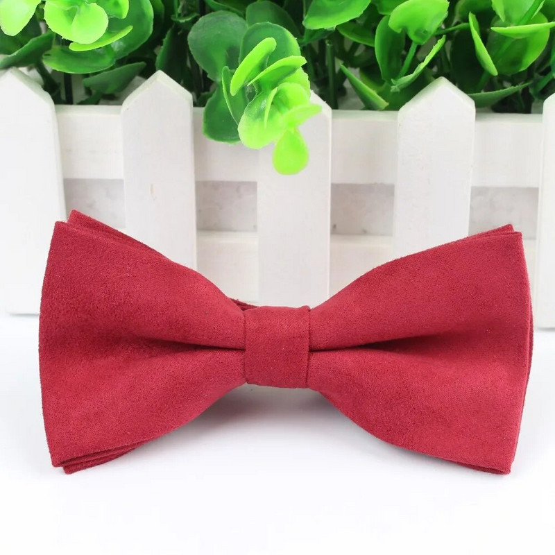 Uued moodsad tahked mikroseemisnahast kikilipsud peigmehe nahast meeste ruuduline pehme kraat meestele Butterfly Gravata meeste pulmakikilipsud