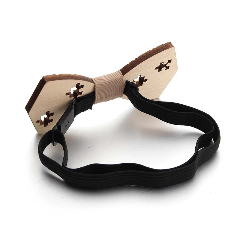 Koka tauriņš vīriešu rūtains tauriņš, dobi, izgriezti, izgriezti retro koka kaklasaites Modes jaunums vīriešu kaklasaites ar regulējamu siksniņu