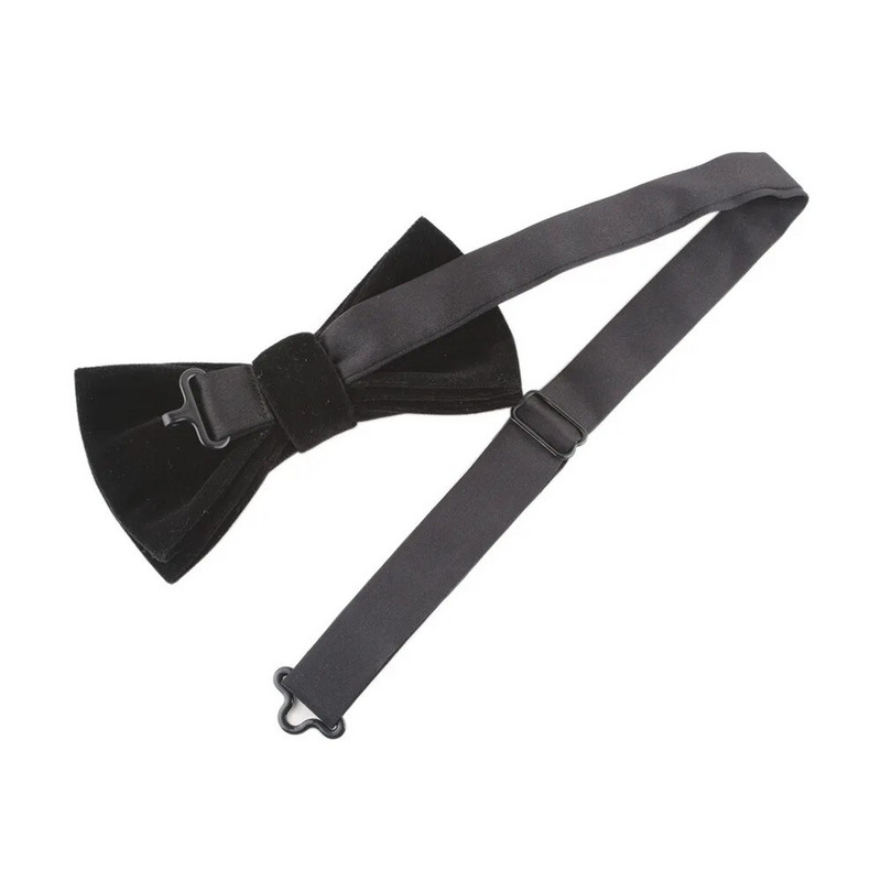 Tumši zili melni samta tauriņi Vīrietim Bowtie Cravat banketu uzvalku aksesuāri Sieviešu vakarkleitas Big Butterfly vīriešu tauriņi