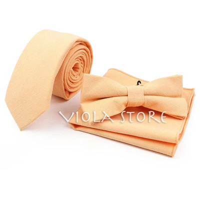 Kena värvi heleroheline roosa oranž soliidne 6 cm kaelaside kikilips taskuräti komplektid puuvillased meeste ülikonnad pulmapidu Cravat Accessory top