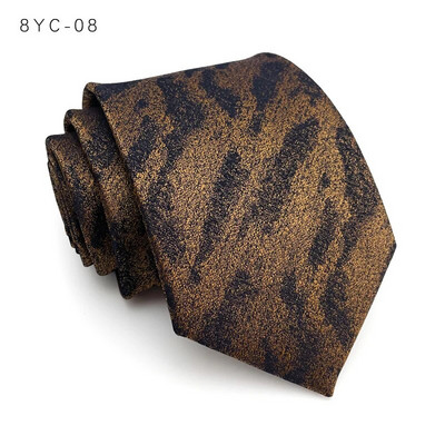 VEEKTIE Марка Maillard Style Color Vintage раирани 8CM вратовръзки за мъже Classic Check Floral Brown Black Retro Business Formal