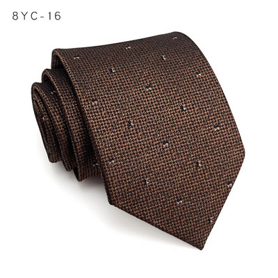 VEEKTIE Марка Maillard Style Color Vintage раирани 8CM вратовръзки за мъже Classic Check Floral Brown Black Retro Business Formal