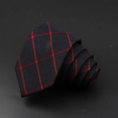 Klasisks melns pelēks rūtains kokvilnas kaklasaite 6 cm, tievs modes šaurs kaklasaite vīriešu smokings, uzvalks ballītei, biznesa ikdienas aksesuārs, mugursoma, dāvana