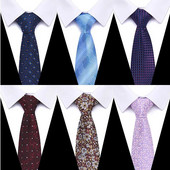 Kaklasaite Vīriešiem Gravatas Augstākā pakāpe 7,5 cm 160 Krāsas Kakls Tie hombre Apdrukāts Formāls Apģērbs Rozā Tēva diena