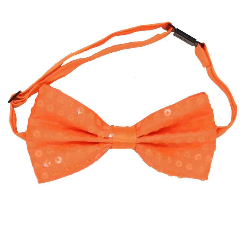 Sequin Bead kaklasaite Bow vienkrāsains kaklasaite atstarojošs plāksteris Bowtie Stage Performance Magic Performance ballīšu apģērbu aksesuāri